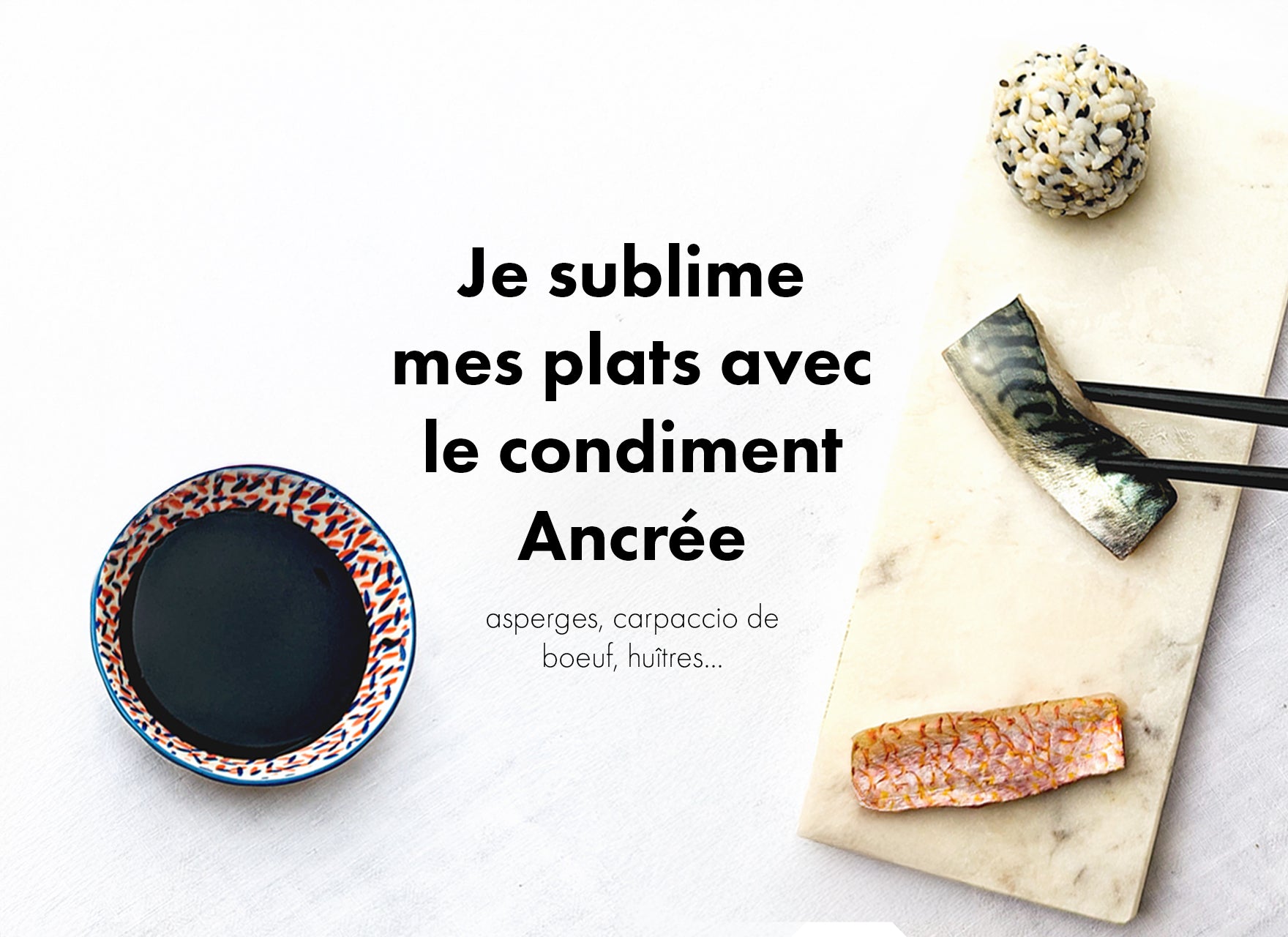 Association du caviar végétal avec une recette d'inspiration japonaise